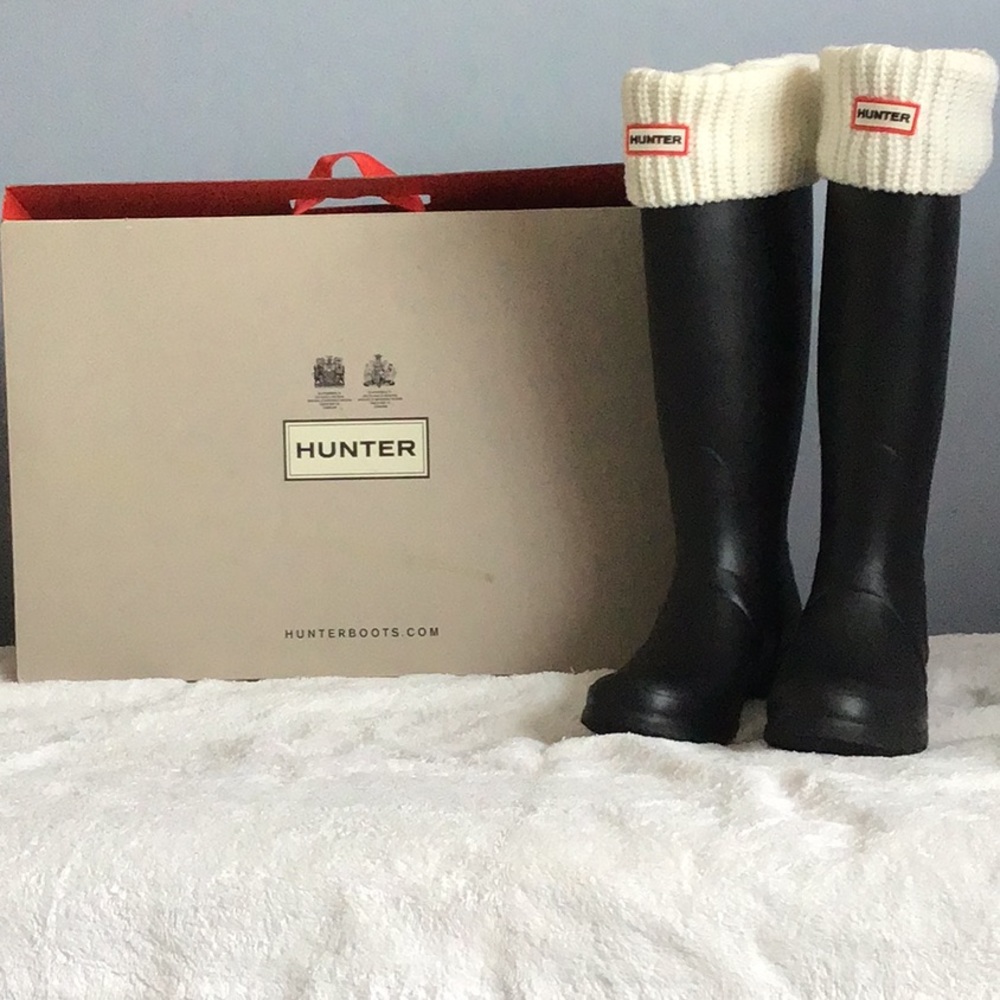 Hunter Original Tall Rain  Size 8